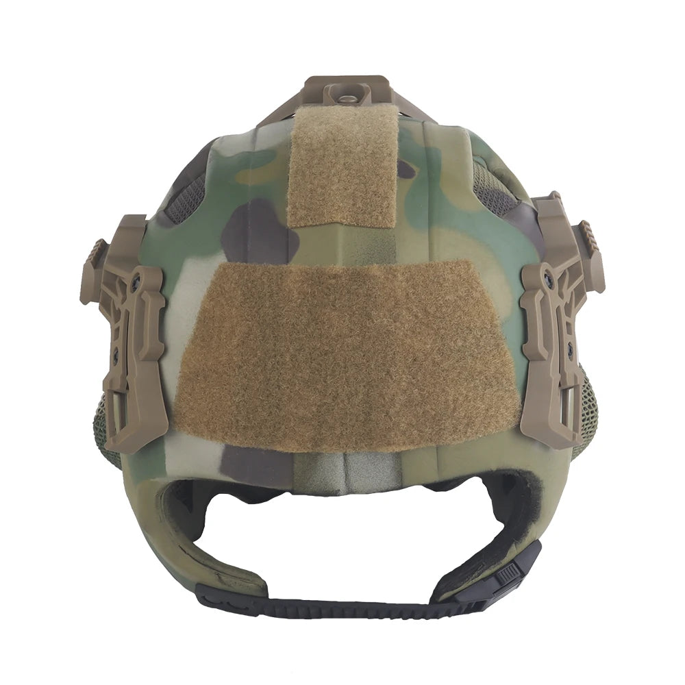 Casque tactique W23 HL-107 avec masque grillagé