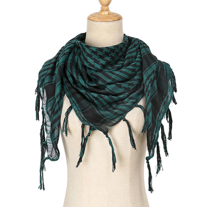 Shemagh Keffiyeh Tactique Désert – Écharpe Tête & Cou Unisexe 98x98 cm Polyester