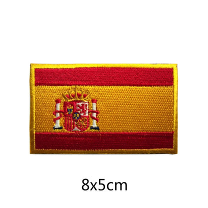Patch Brodé Drapeau Espagnol – Patch Velcro 3D Écologique, Idéal pour Vêtements, Sacs, Accessoires et DIY - BLACKBEARD OUTDOOR INDUSTRIES