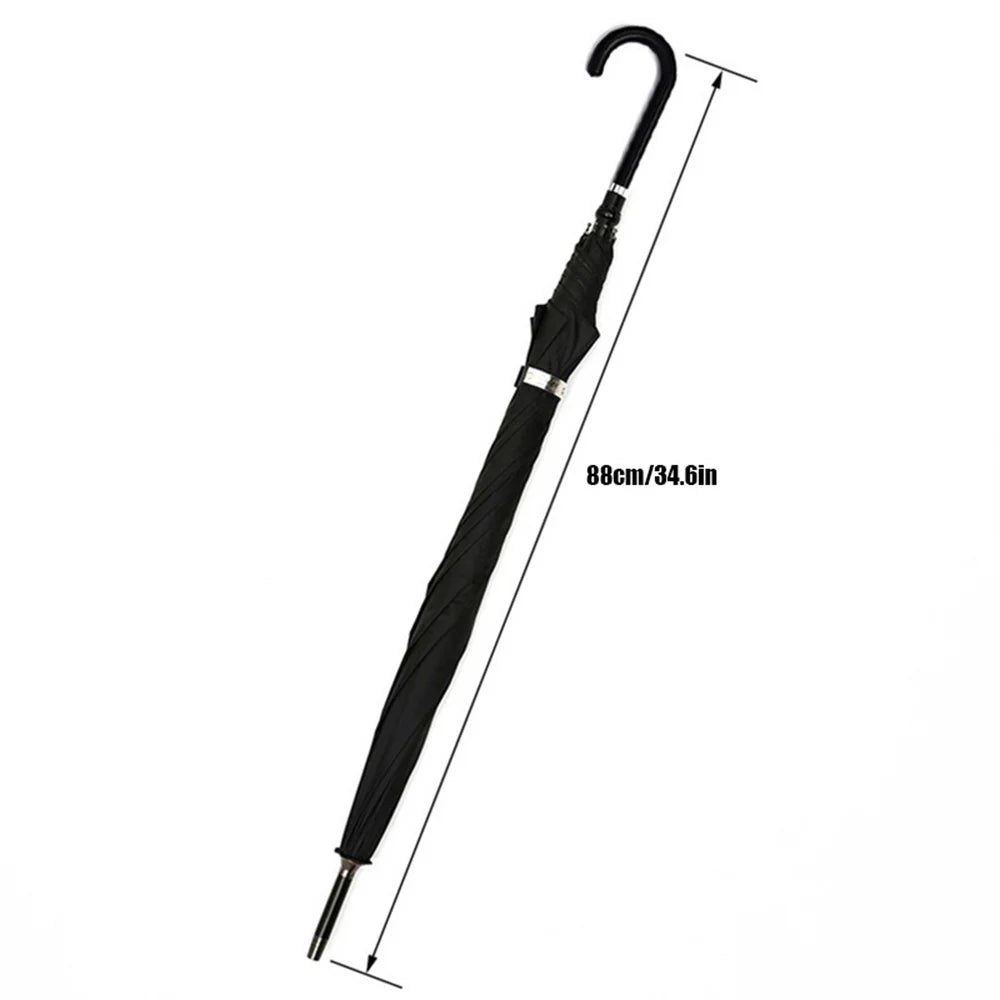 Canne Parapluie 2-en-1 – Coupe-Vent, Anti-UV, Autodéfense, Randonnée