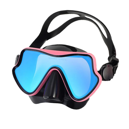 Masque de Plongée Snorkel en Silicone avec Verre Trempé – Large Vue Colorée pour Adultes et Jeunes - BLACKBEARD OUTDOOR INDUSTRIES
