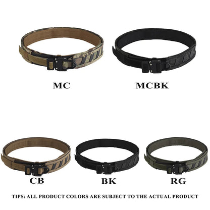 Ceinture Tactique Double Couche avec Boucle Métallique Cobra et Système MOLLE - Ceinture de Combat Soft avec Positionnement Magnétique BLACKBEARD OUTDOOR INDUSTRIES