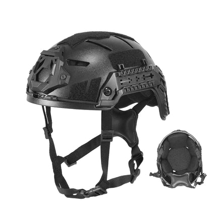 Casque tactique airsoft haute coupe avec rails, 50–55 cm