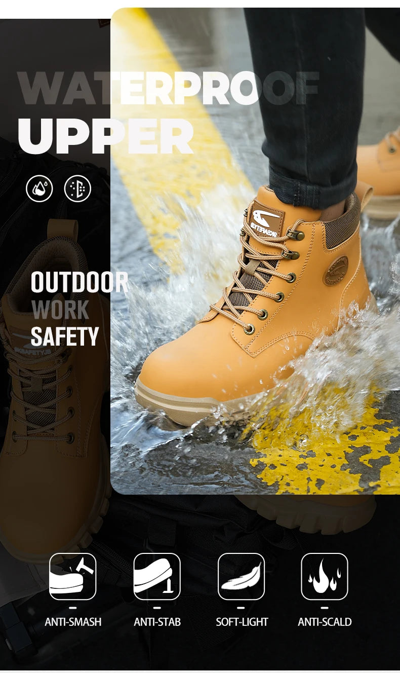 Chaussures de Sécurité Homme et Femme - Sneakers Anti-écrasement avec Embout Métallique, Bottes de Travail Indestructibles pour Construction - BLACKBEARD OUTDOOR INDUSTRIES