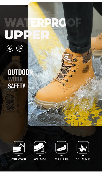 Chaussures de Sécurité Homme et Femme - Sneakers Anti-écrasement avec Embout Métallique, Bottes de Travail Indestructibles pour Construction - BLACKBEARD OUTDOOR INDUSTRIES
