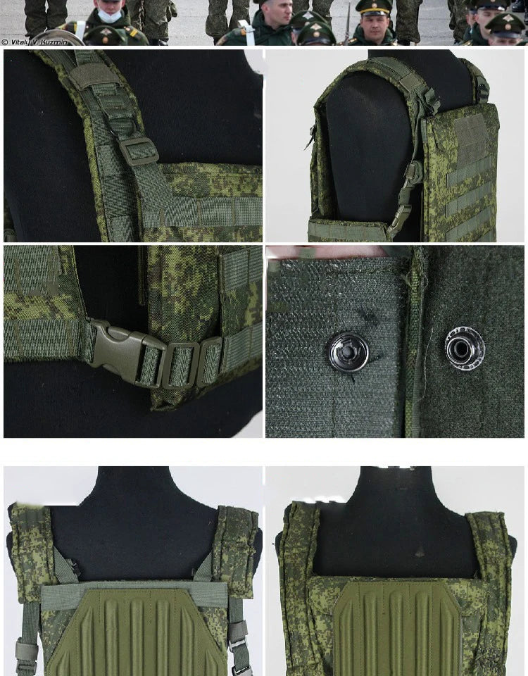 Gilet Tactique Russe 6B46 EMR – Système MOLLE Modulaire avec Plaques EVA & Poches AK - BLACKBEARD OUTDOOR INDUSTRIES