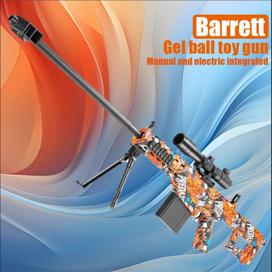 High-Speed Barrett Sniper Gun Toy with Gel Jet Bomb - 7.4V Dual/Automatic Mode Fully Automatic and Semi-Automatic Ma boutique