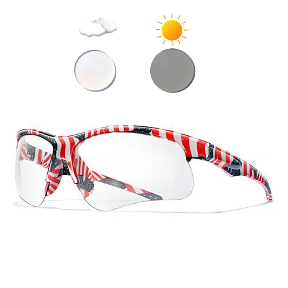 OMEKOL Lunettes Photochromiques Cyclisme – VTT, Running & Outdoor