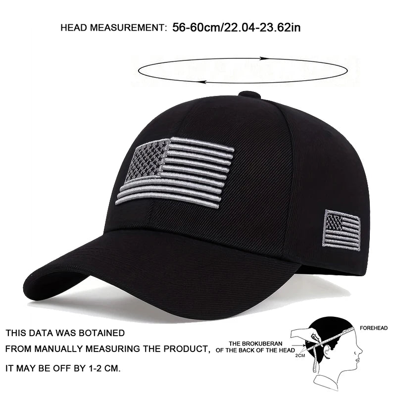 Casquette Baseball Drapeau Américain – Snapback Unisexe Style USA | MT139 - BLACKBEARD OUTDOOR INDUSTRIES