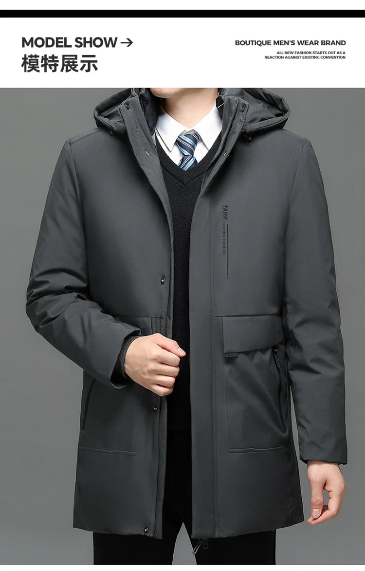 Parka Homme d'Hiver avec Col à Capuche, Résistante à l'Eau et au Vent - Confort et Chaleur -40°C BLACKBEARD OUTDOOR INDUSTRIES