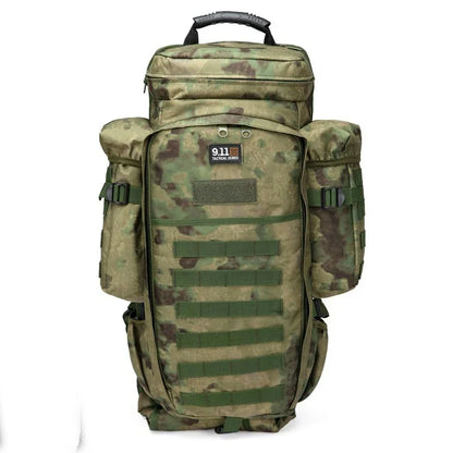 Sac à Dos Tactique WOLF ENEMY 911 MOLLE 60-70L – Double Compartiment Fusil, Nylon Imperméable | Chasse, Randonnée, Militaire | 9 Coloris