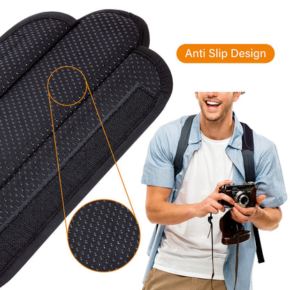 Lot de 2 Coussinets d'Épaule Universels Antidérapants – Épaulières Épaisses pour Sac à Dos, Sacs à Bandoulière, Sangles de Guitare, Sacs Ordinateur, etc. - BLACKBEARD OUTDOOR INDUSTRIES