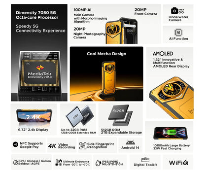 DOOGEE S200 X – Smartphone Rugged 5G - BLACKBEARD OUTDOOR INDUSTRIES