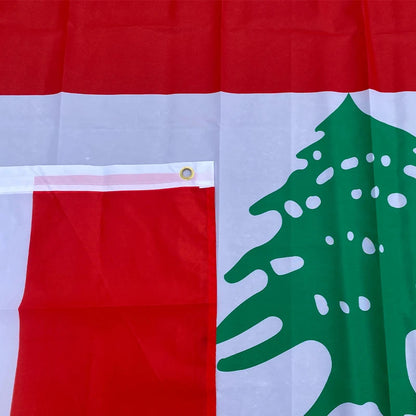 Drapeau National du Liban – 90x150 cm – Polyester – Décoration Intérieure et Extérieure BLACKBEARD OUTDOOR INDUSTRIES