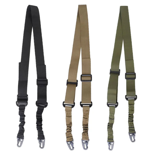 Sangle Fusil 2 Points en Nylon – Bretelle Tactique avec Boucle Métal | Chasse & Airsoft