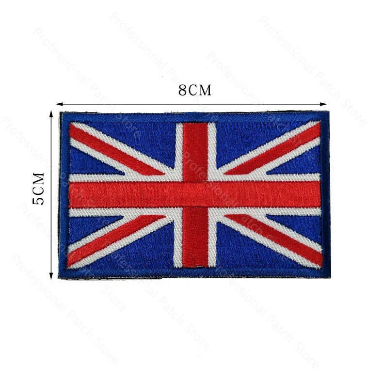 Patch Brodé Drapeau – international | Patch Militaire Tactique Velcro - BLACKBEARD OUTDOOR INDUSTRIES