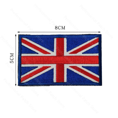 Patch Brodé Drapeau – international | Patch Militaire Tactique Velcro - BLACKBEARD OUTDOOR INDUSTRIES