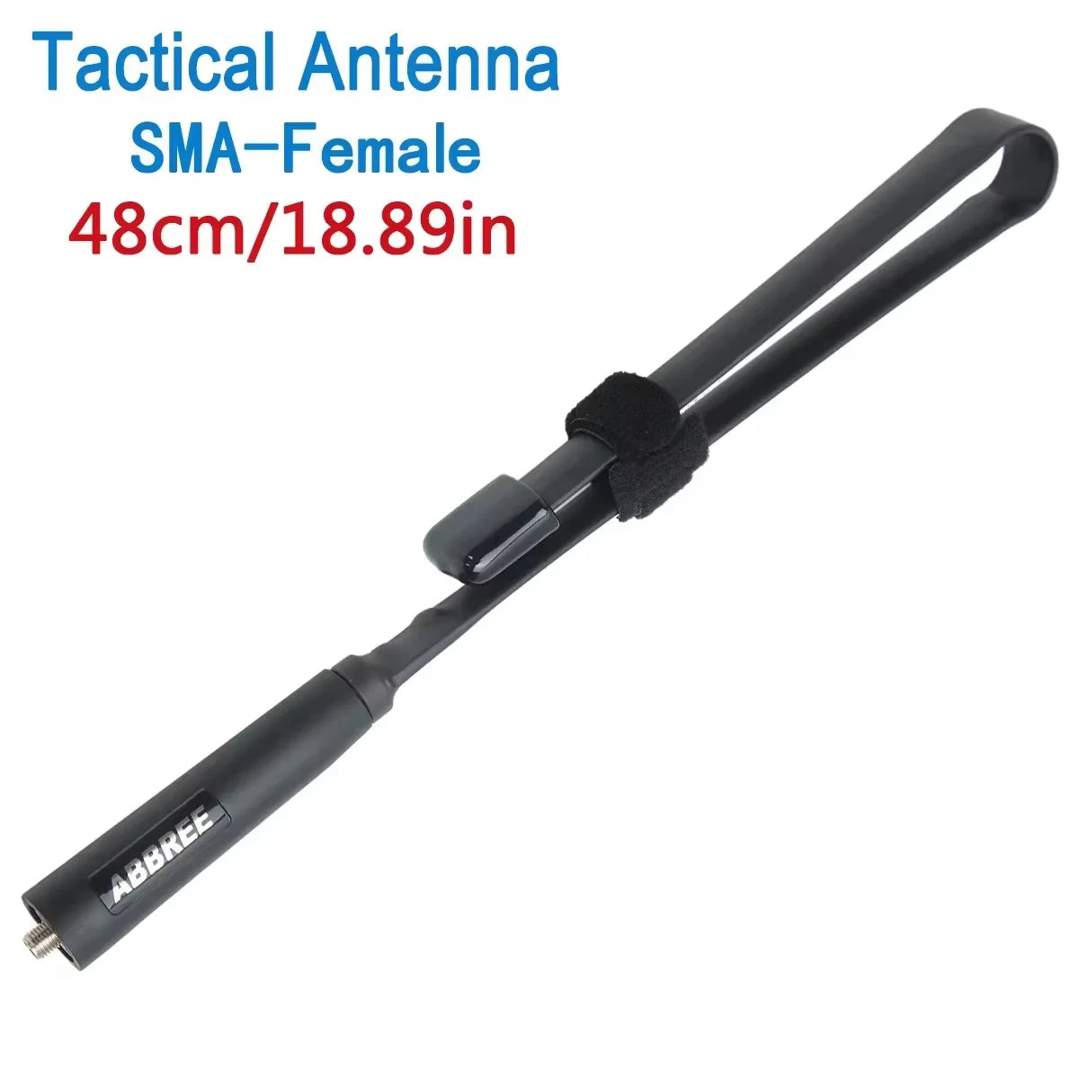 Antenne tactique rabattable ABBREE CS SMA Femelle 144/430MHz Dual Band pour BAOFENG UV-5R, UV-5RH, Quansheng UV-K5, et autres Talkies-Walkies - BLACKBEARD OUTDOOR INDUSTRIES