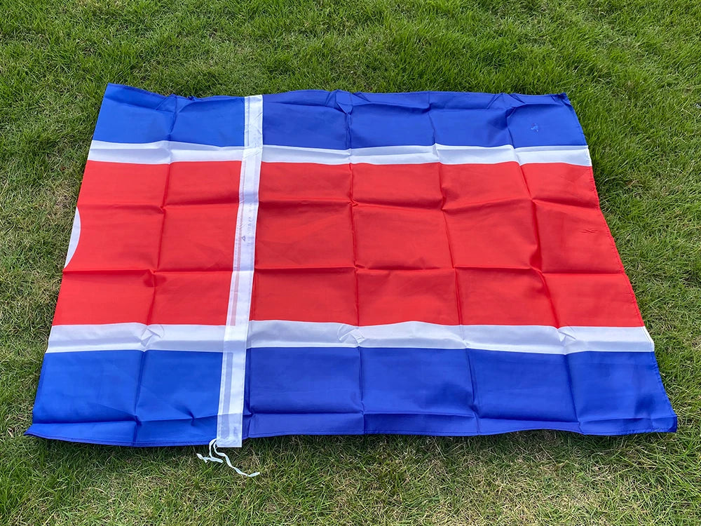 Drapeau de la République Populaire Démocratique de Corée (Corée du Nord) - 90x150 cm BLACKBEARD OUTDOOR INDUSTRIES