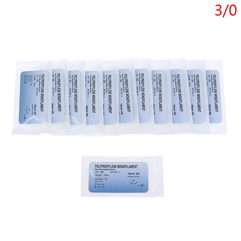 Kit de Suture Chirurgicale Synthétique avec Aiguille – Nylon Monofilament pour Formation Médicale et Vétérinaire Ma boutique