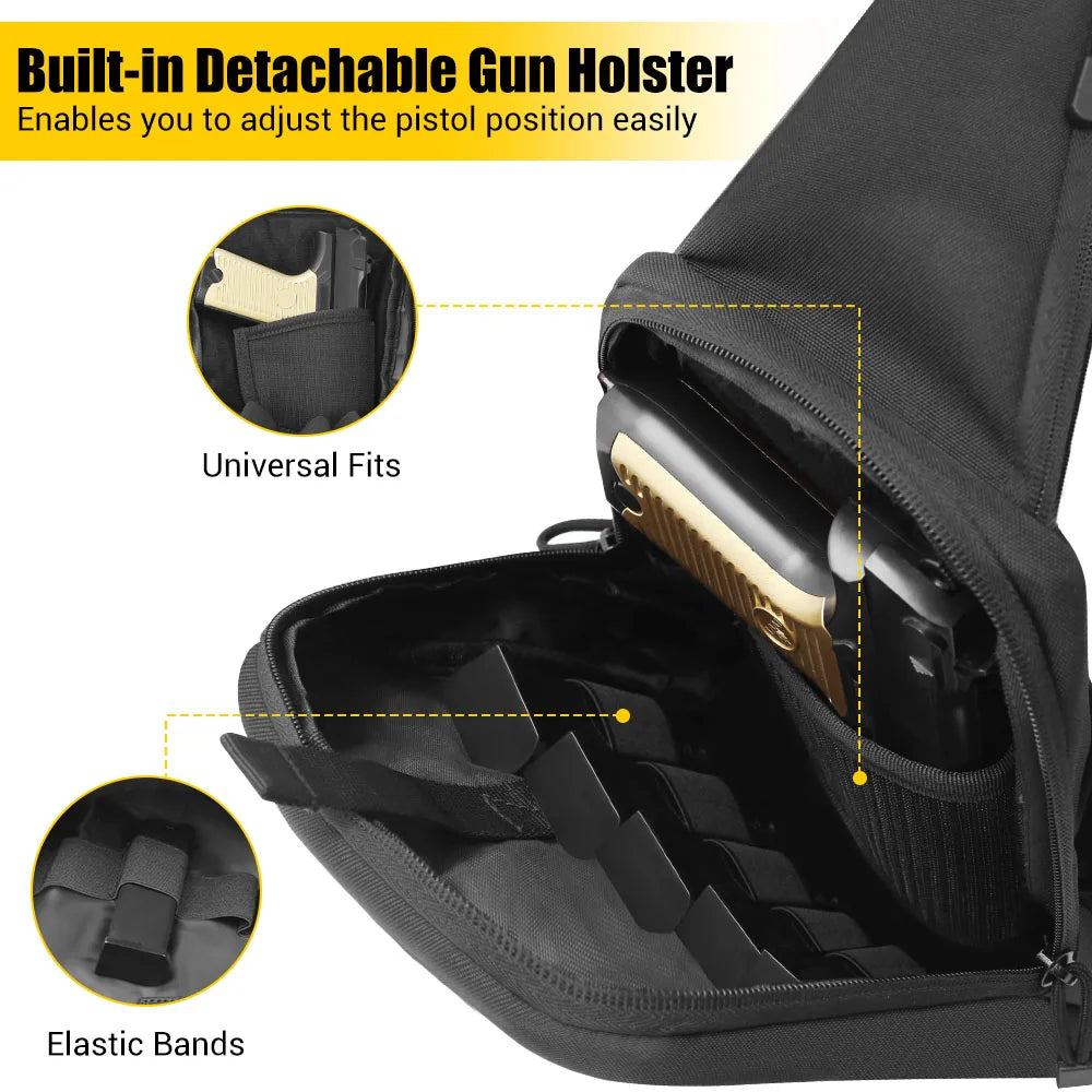 Sacoche holster pour arme de poing et accessoires