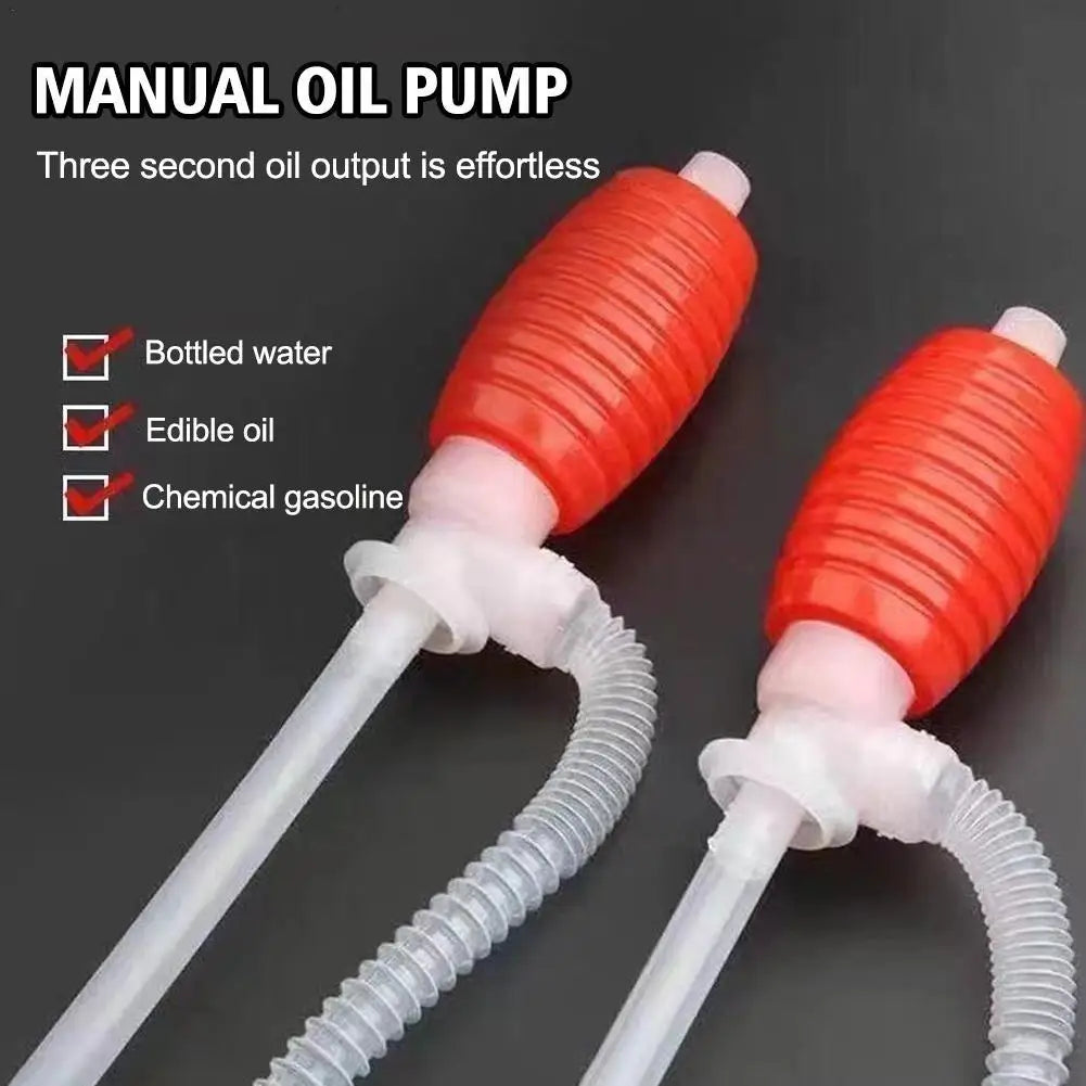 Pompe Manuelle de Siphon pour Transfert de Liquides – Pompe à Main Portable pour Essence, Diesel, Huile et Autres Liquides - BLACKBEARD OUTDOOR INDUSTRIES