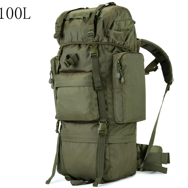Sac à Dos Tactique 100L – Ultra Grande Capacité Étanche avec Cadre Interne - BLACKBEARD OUTDOOR INDUSTRIES
