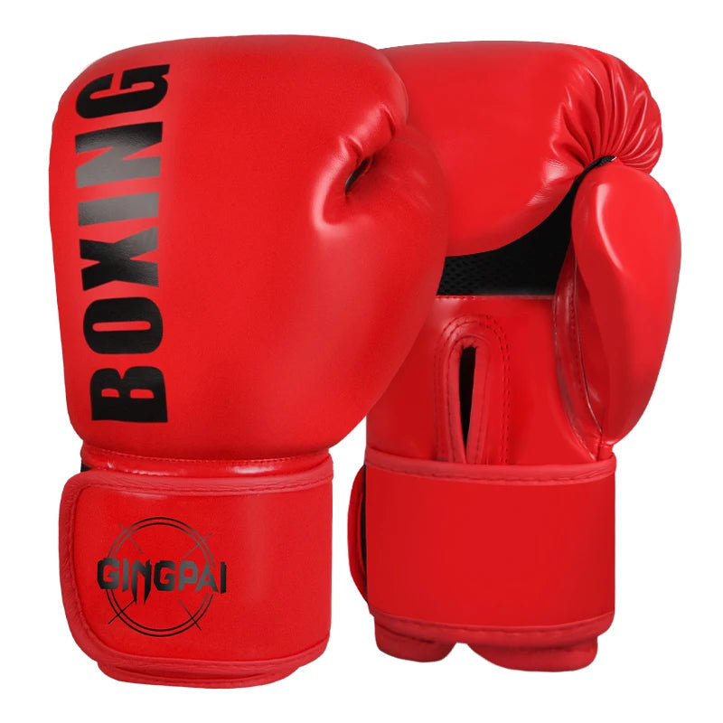 Gants de Boxe Cuir PU – MMA / Muay Thai / Sanda – 6 8 10 12 oz – Adulte & Enfant Unisexe - BLACKBEARD OUTDOOR INDUSTRIES