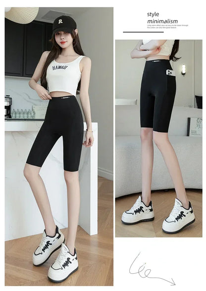 Legging Short Femme Sport Taille Haute | Gainant & Anti-Transpiration | Poches Latérales | MODX - BLACKBEARD OUTDOOR INDUSTRIES