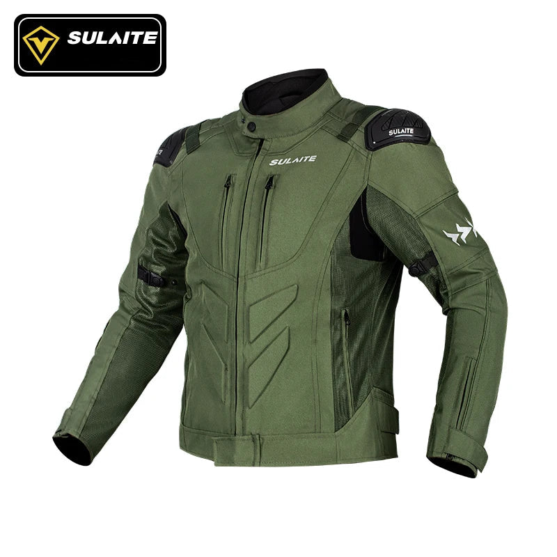 SULAITE Veste Moto Homme Femme – Blouson Moto Homologué CE avec Armures – Mesh Respirant – S à 4XL