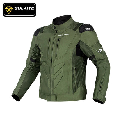 SULAITE Veste Moto Homme Femme – Blouson Moto Homologué CE avec Armures – Mesh Respirant – S à 4XL