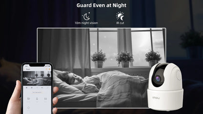 Caméra de Surveillance Wi-Fi Intérieure IMOU Ranger 2C – 2MP/4MP – Vision Nocturne – Détection Humaine – 360° – Audio Bidirectionnel – Sirène Intégrée Ma boutique
