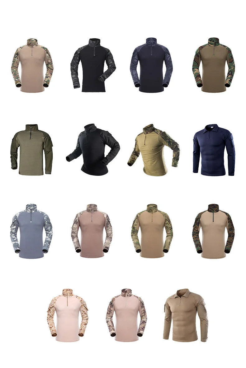 T-shirt Homme Manches Longues Outdoor — Modèle Patchwork Résistant - BLACKBEARD OUTDOOR INDUSTRIES