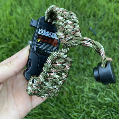 Bracelet de Survie Tactique 8-en-1 Paracorde 550 – SOS LED Laser UV Boussole
