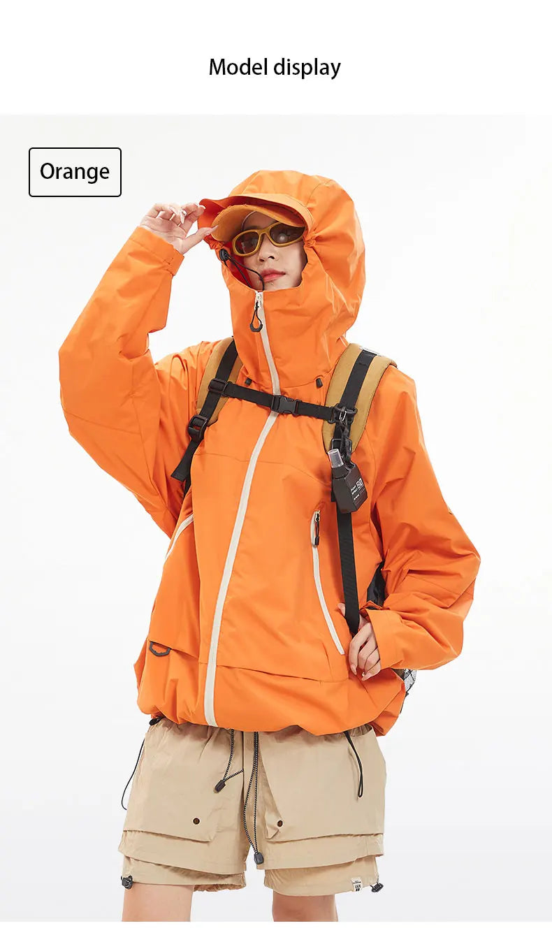 Veste de Randonnée Imperméable et Coupe-Vent Unisexe avec Capuche – Veste de Sport Haute Qualité pour Randonnée, Course et Escalade - BLACKBEARD OUTDOOR INDUSTRIES