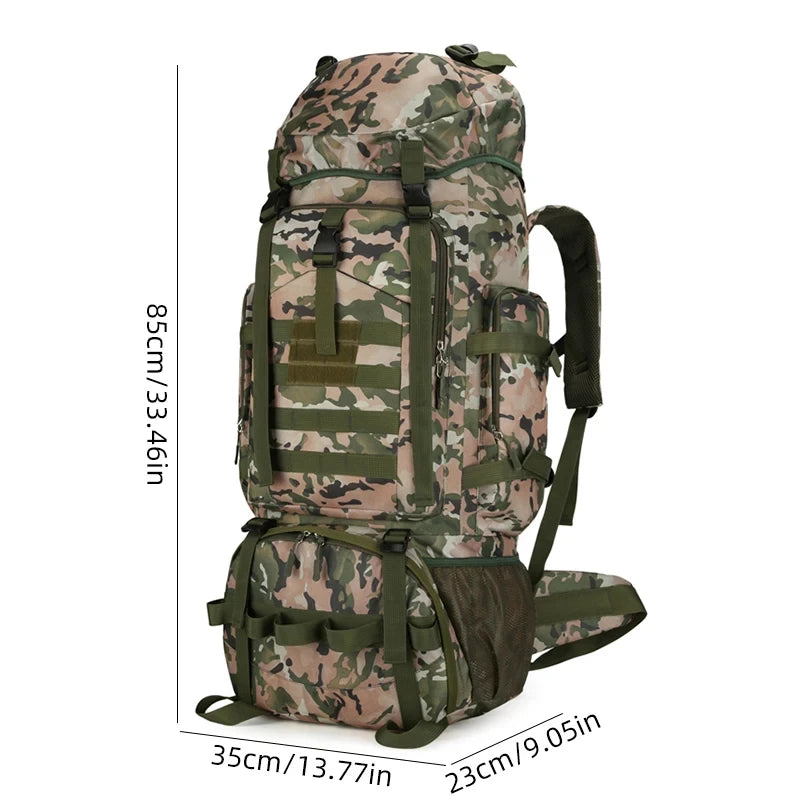 Sac à Dos Tactique 90L Imperméable – Alpinisme, Camping, Randonnée, Grande Capacité