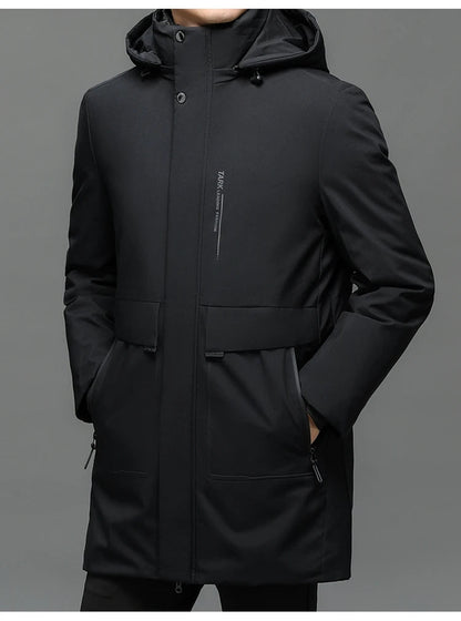 Parka Homme d'Hiver avec Col à Capuche, Résistante à l'Eau et au Vent - Confort et Chaleur -40°C BLACKBEARD OUTDOOR INDUSTRIES