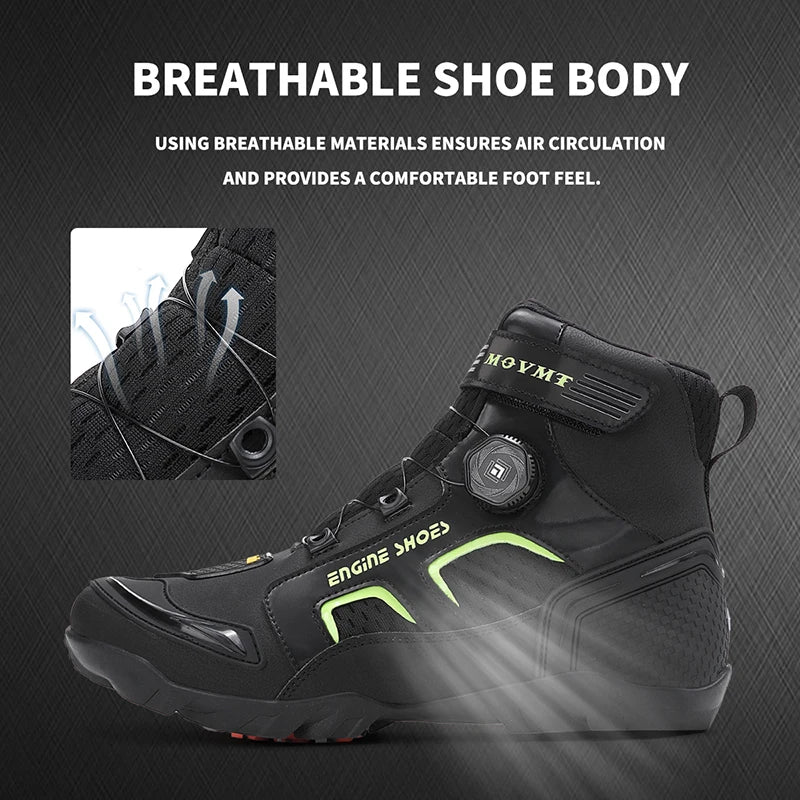 Bottines Moto Homme Respirantes – Slip-On Confort Urbain