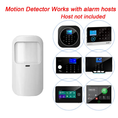 Détecteur de Mouvement PIR Sans Fil 433MHz EV1527 – Capteur Infrarouge pour Système d’Alarme et Sécurité (Lot de 1 à 8)