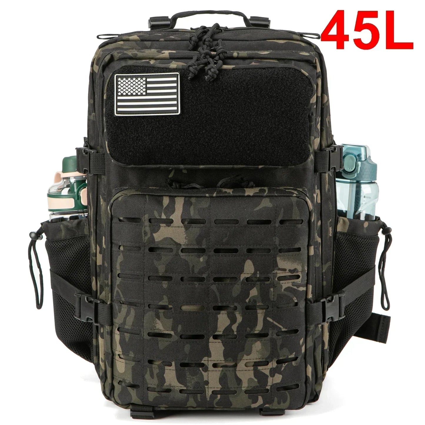 Sac à Dos Tactique Outdoor 25L/45L – Laser Cut MOLLE, Rucksack Polyvalent pour Homme et Femme - BLACKBEARD OUTDOOR INDUSTRIES