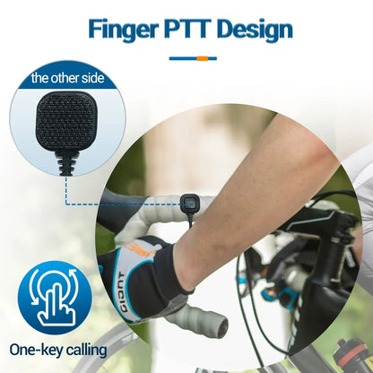 Micro-Gorge PTT Réglable Baofeng 2 Broches – Casque Talkie-Walkie Tactique