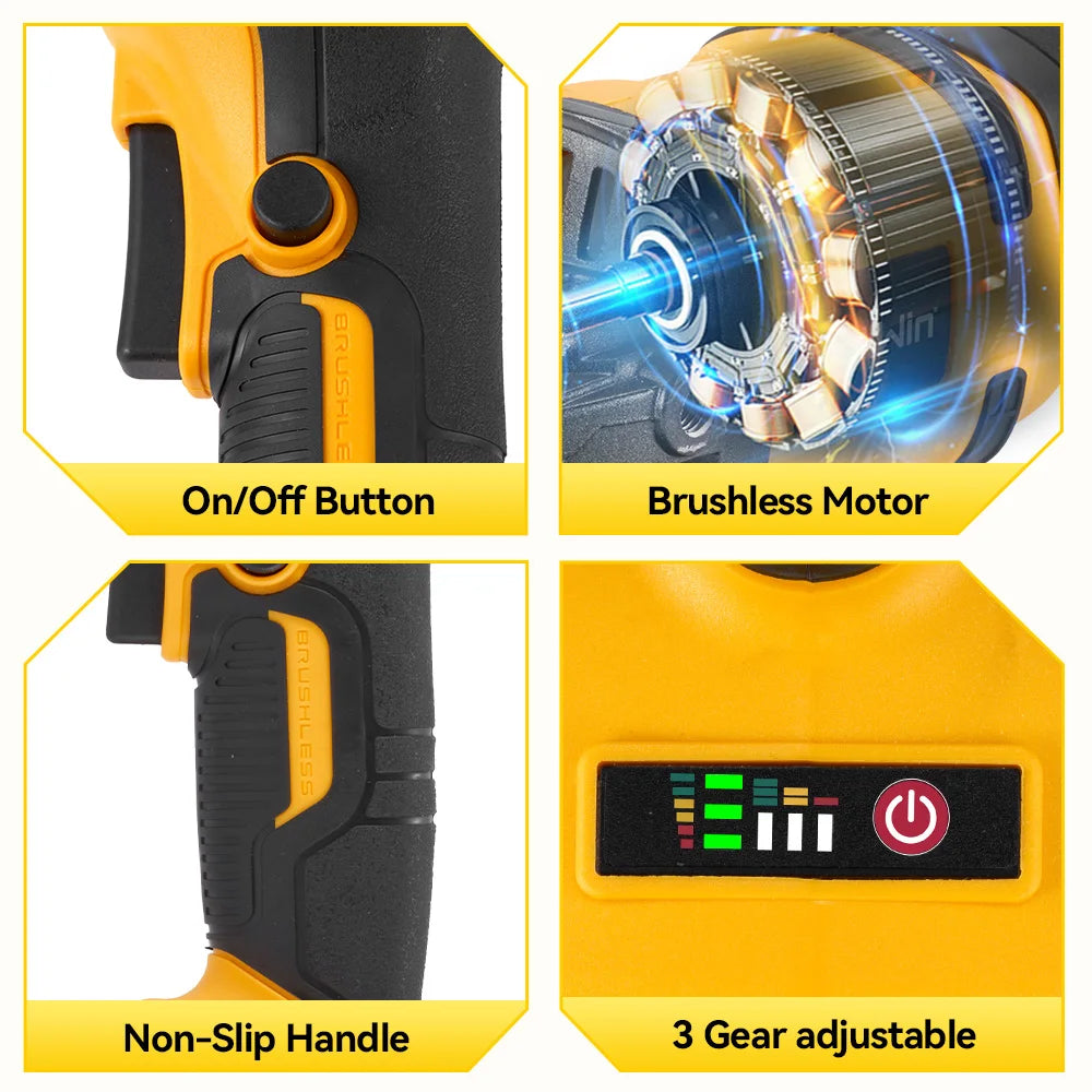 Meuleuse Angulaire Sans Fil MELLWIN 125mm M14 BLACKBEARD OUTDOOR INDUSTRIES