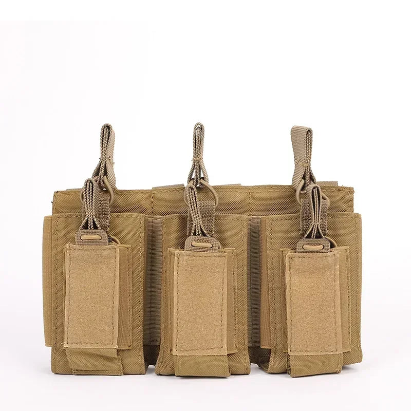 Porte chargeurs Tactical EDC Triple pour M4, M14, M16, AK, AR, Glock (Système MOLLE) BLACKBEARD OUTDOOR INDUSTRIES