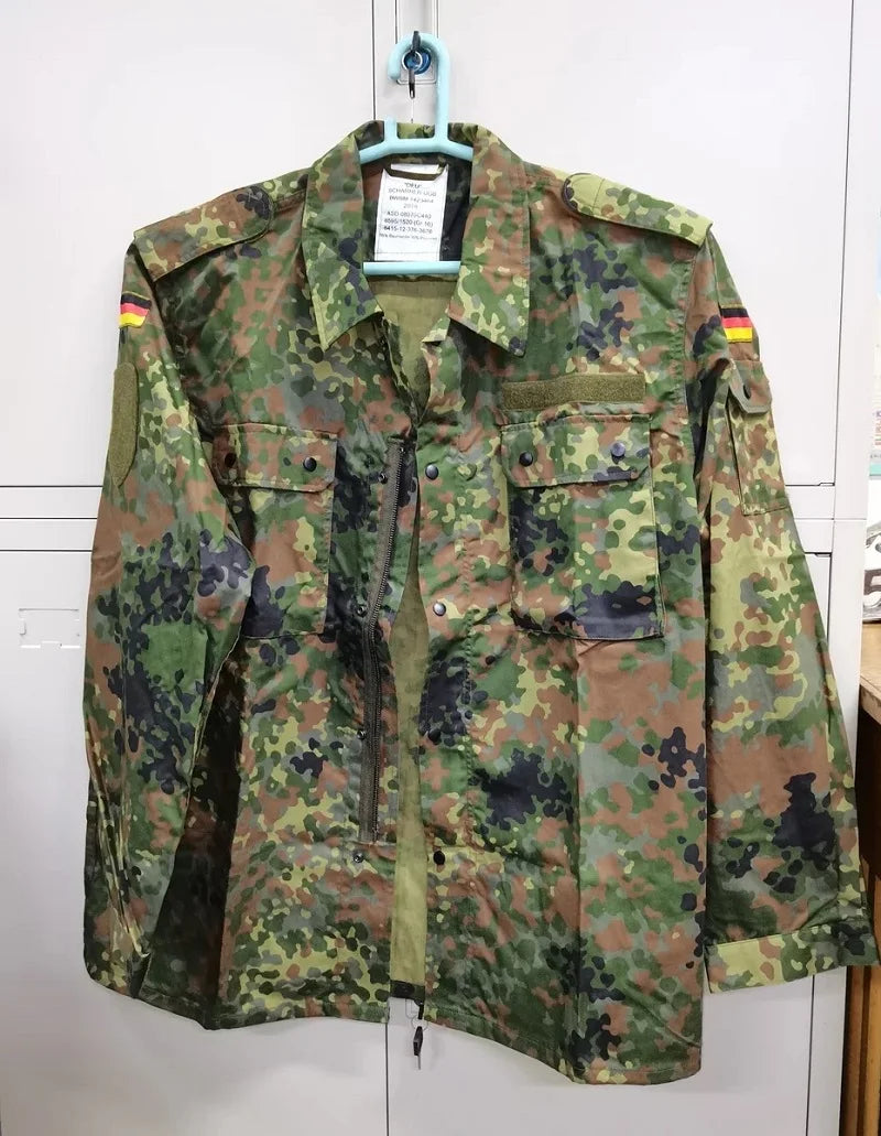 Veste tactique homme camouflage Flecktarn, style BDU