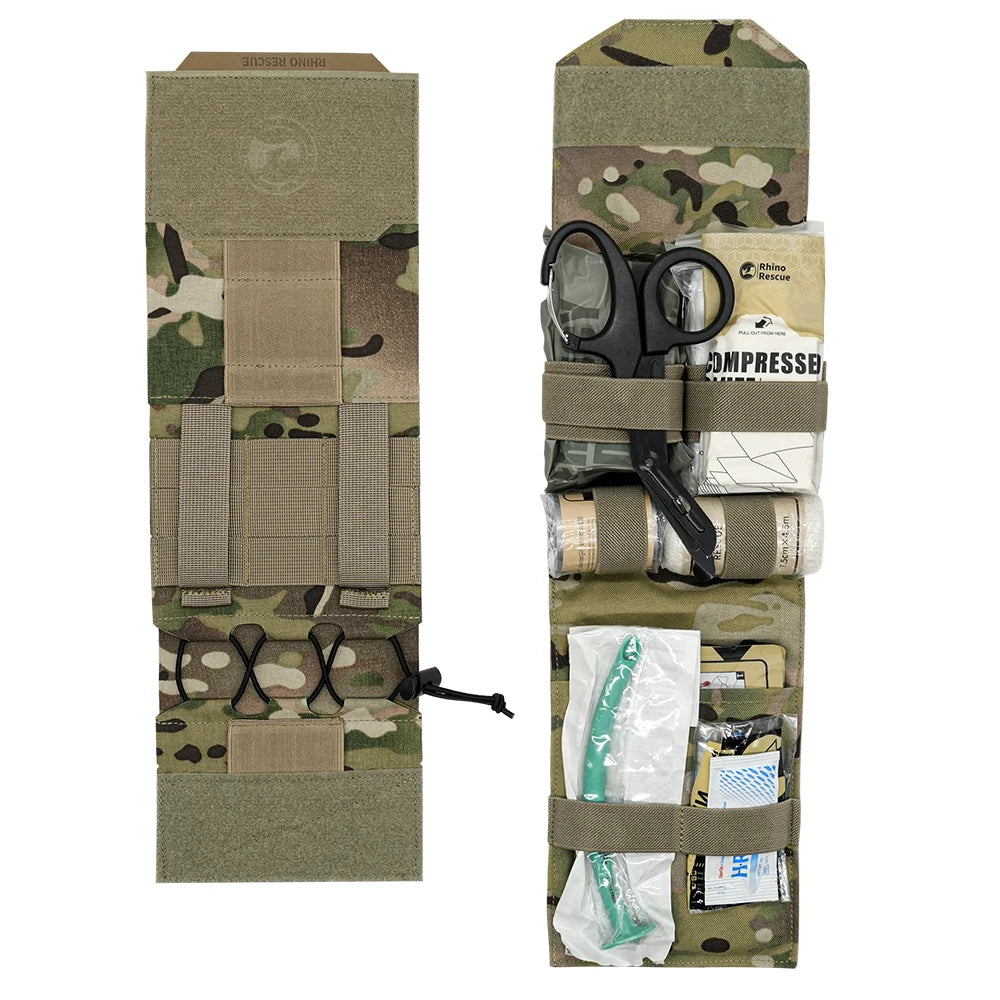 Poche IFAK Horizontale MOLLE – Déploiement Rapide Ambidextre, Plateau Amovible