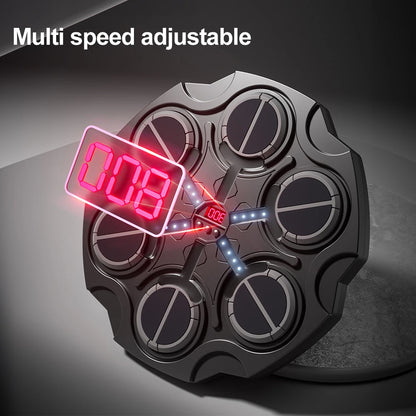 Cible de Boxe Connectée Bluetooth – Musique, Éclairage RGB & Capteur de Vitesse