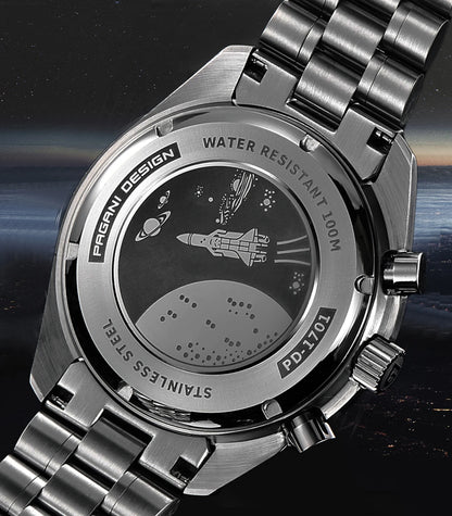 PAGANI DESIGN PD-1701 Moonwatch 2025 – Hommage à la CK2998 – Montre Homme Quartz Chronographe de Luxe - BLACKBEARD OUTDOOR INDUSTRIES
