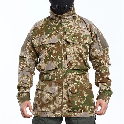 Veste coupe-vent tactique homme M2 – Capuche et poches multiples