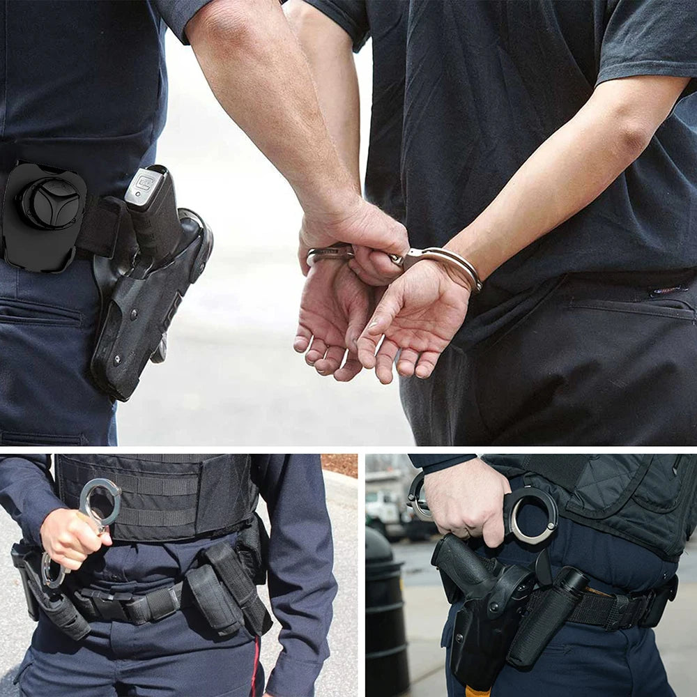 Étui Universel pour Menottes avec Ouverture Supérieure – Verrouillage Sécurisé et Clip Réglable à 60° pour Ceinture de 2 pouces - BLACKBEARD OUTDOOR INDUSTRIES