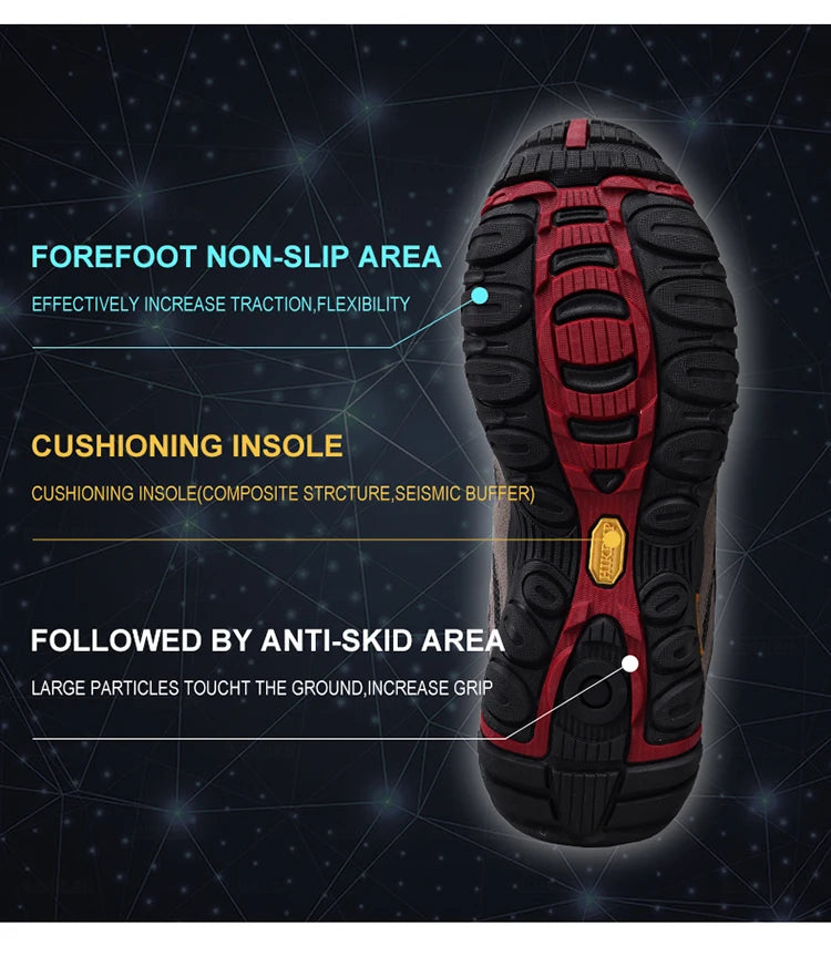 Chaussures de Randonnée Homme HIKEUP – Respirantes, Antidérapantes, Splashproof – Trekking, Chasse, Escalade - BLACKBEARD OUTDOOR INDUSTRIES